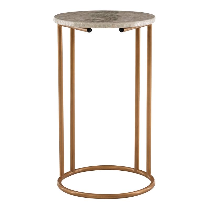 Gold Metal Accent C Table Z1131