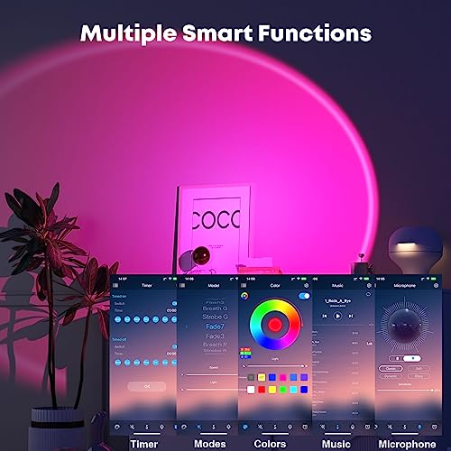 Multicolor LED Projection Sunset Lamp with Remote L309