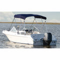 Fully Assembled 3-Bow Round Tube Sunbrella Bimini Top Kit - Navy, 73 inch - 78 inch Widths U446043