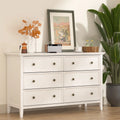 White 6 Drawer Solid Wood Dresser Q1846