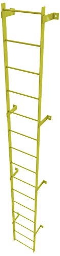 Safety Yellow 8-Rung Fixed Steel Ladder Z12211