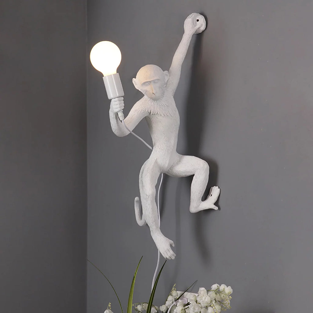 White Resin Plug in Wall Sconce Lamp B723232