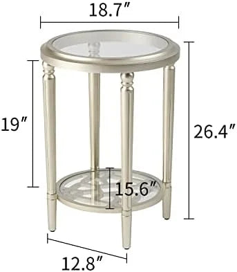 Modern 32" Round Tempered Glass Coffee Table V7979