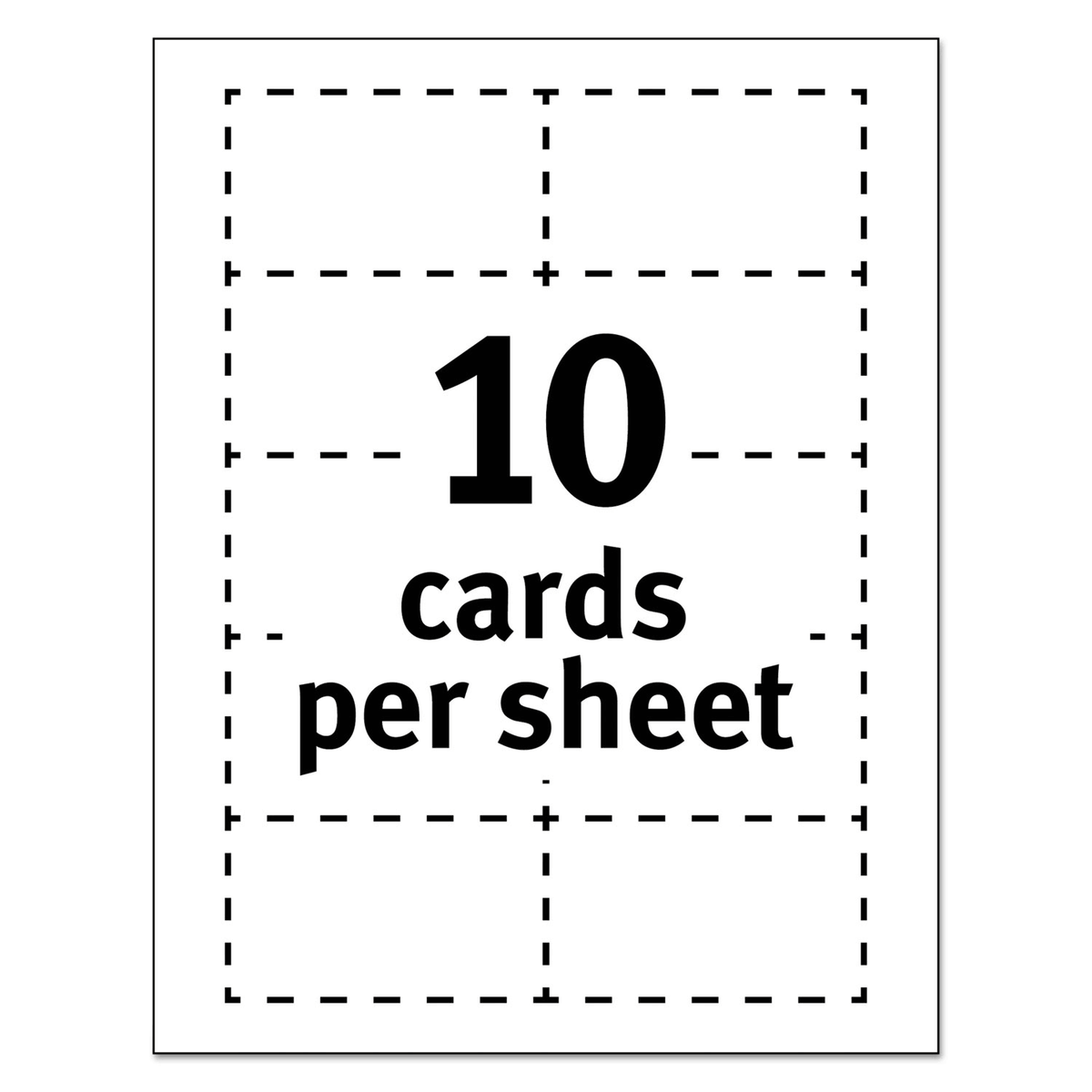 White Clean Edge Laser Business Cards - 2000 pack O64480