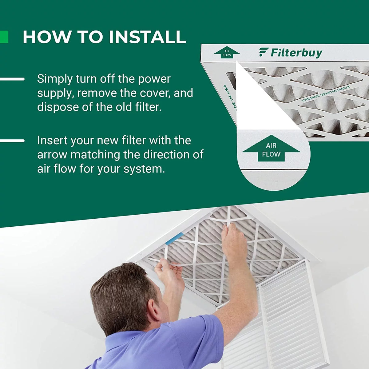 16x25x5 MERV 11 Pleated HVAC Air Filters (3-Pack) R7524