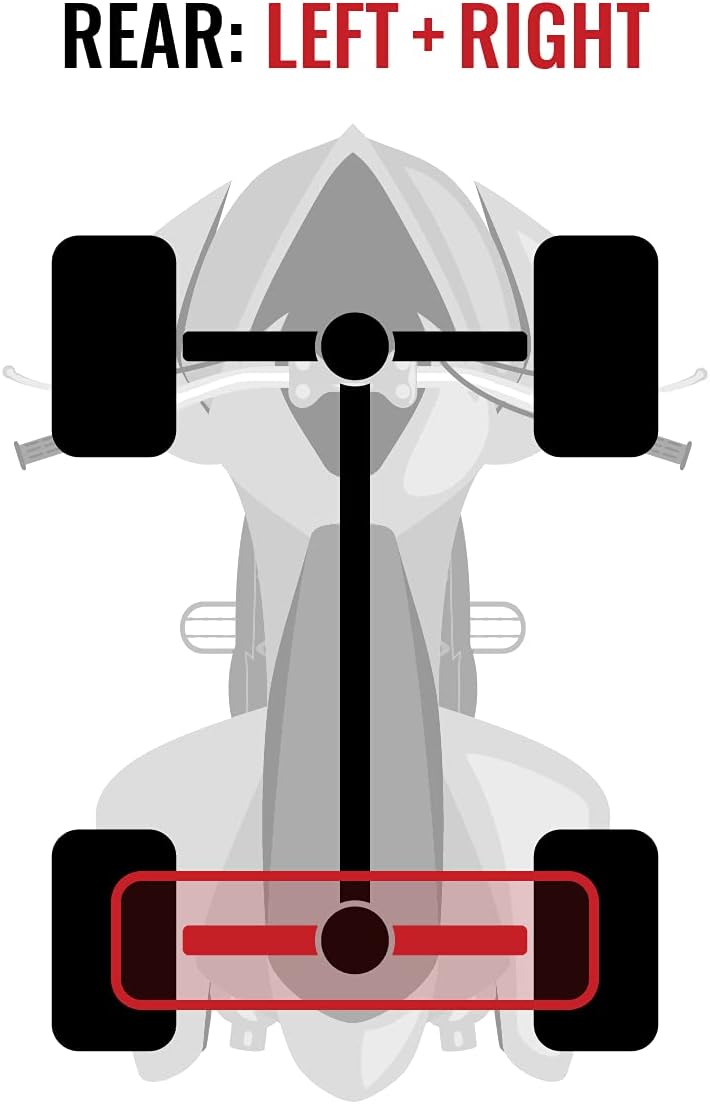 Rear Left Right Axles Pair for Polaris 700 Ranger 4X4 L430