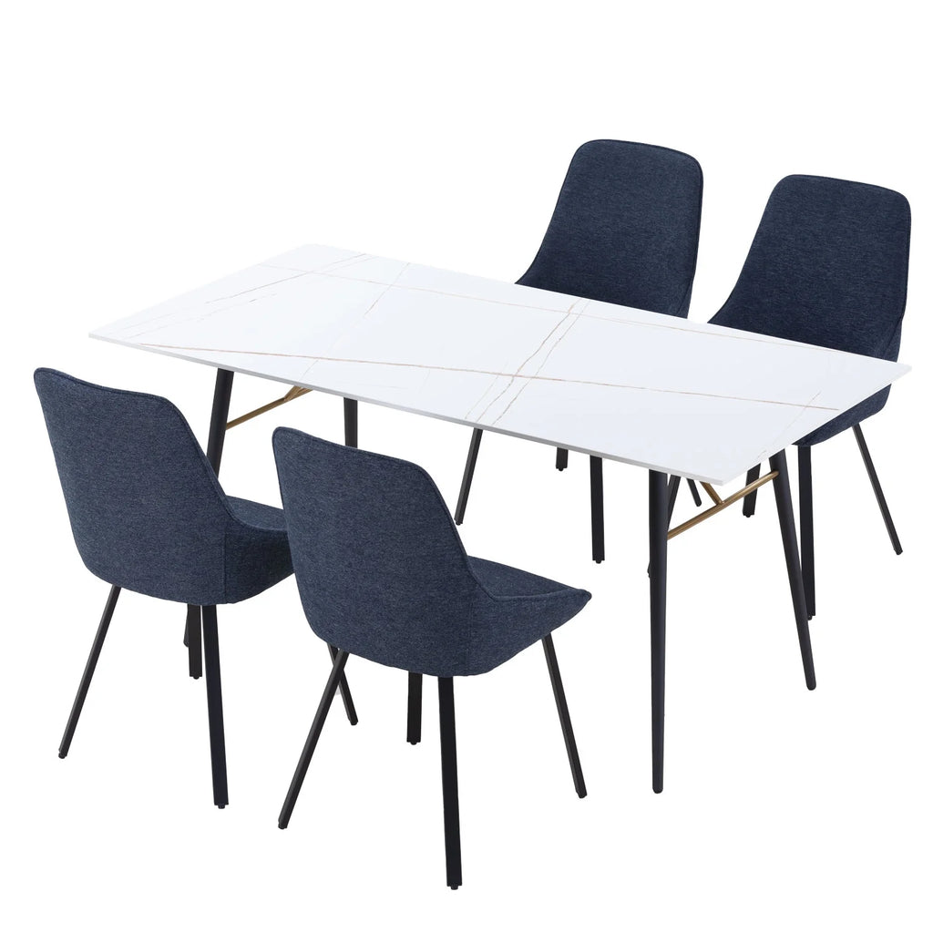 White Porcelain Top Dining Table S95761