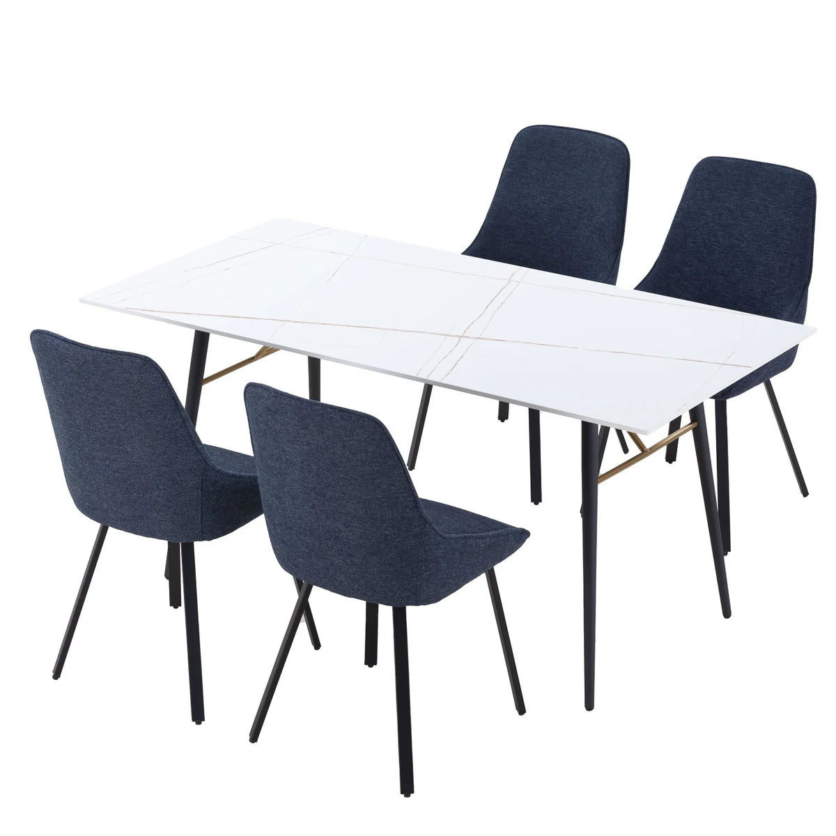 White Porcelain Top Dining Table S95761