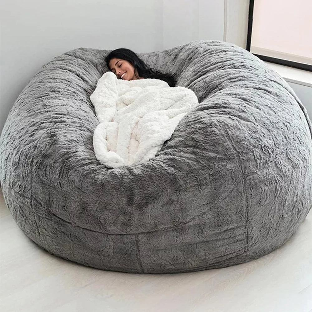 Bean Bag Chair Cover Large Round Soft Fluffy M137099