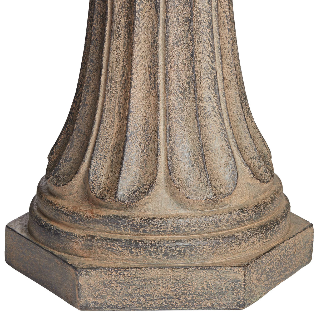 3 Tier Basin Outdoor Floor Water Fountain with LED Light 46" I156