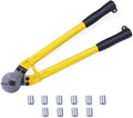 18 Hardened Cable Cutter, Chromium Vanadium Steel, with 10Pcs Ferrules T432225