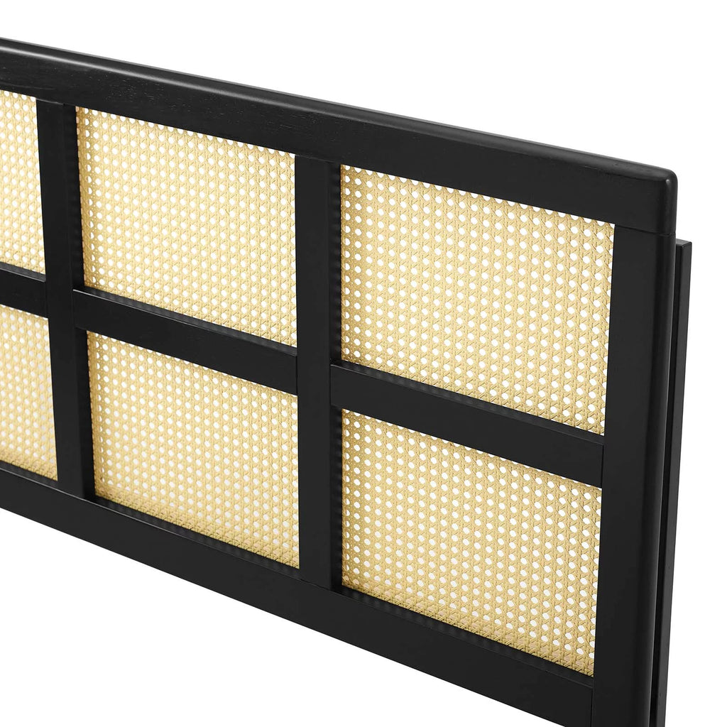 Black Wood Queen Size Headboard S5717