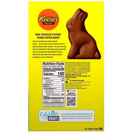 Milk Chocolate Peanut Butter Bunny 5.0 oz Pack of 2 G162