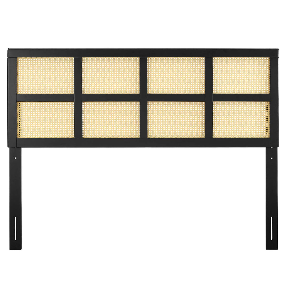 Black Wood Queen Size Headboard S5717
