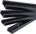 Silver 48'' Aluminum Alloy T-Track with Predrilled Mounting Holes, Pack of 2 T321