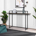 47" Console Table with Metal Frame, Rustic Brown W522