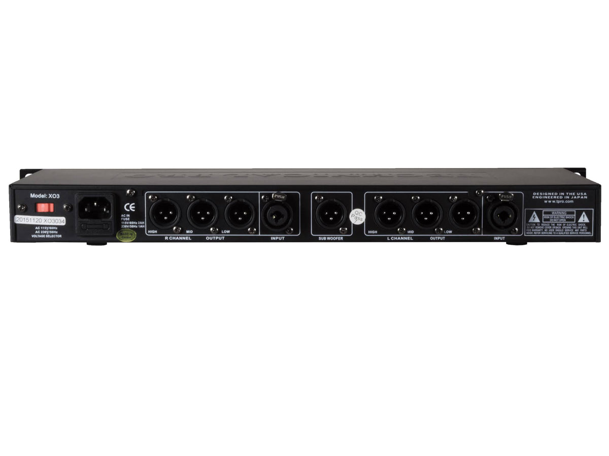 3 Way Crossover with Subwoofer Output Black K685263