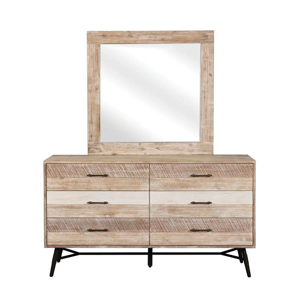 5-piece Brown Wood Queen Bedroom Set K232109