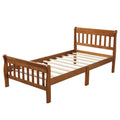 Wood Platform Bed with Headboard and Footboard W145