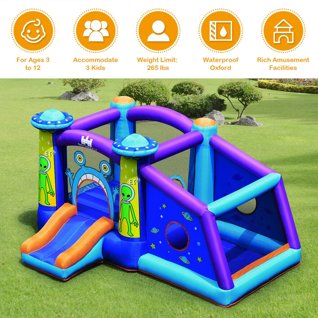 Inflatable Bounce House with Ball Pit and 480W Blower Z72781