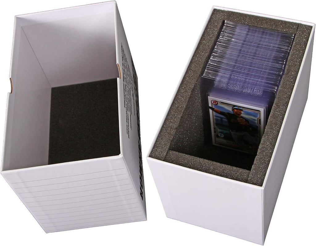 Semi Rigid Card Sleeves and Soft Sleeves with Foam Lined Heavy Duty Submission Box Y531428