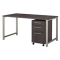 60W x 30D Table Desk with 3 Drawer Mobile File Cabinet H68825