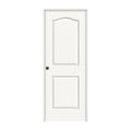 36 in. x 80 in. White Painted Right-Hand Solid Core Molded Composite MDF Single Prehung Interior Door G373841