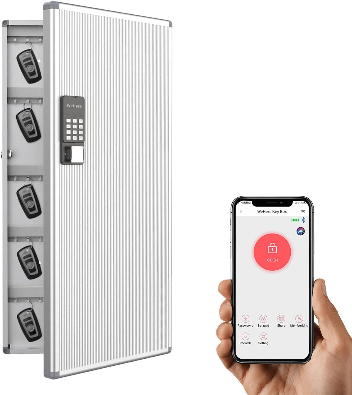 Key Box Wall Mount with Code Keypad, Pack of 2 K336