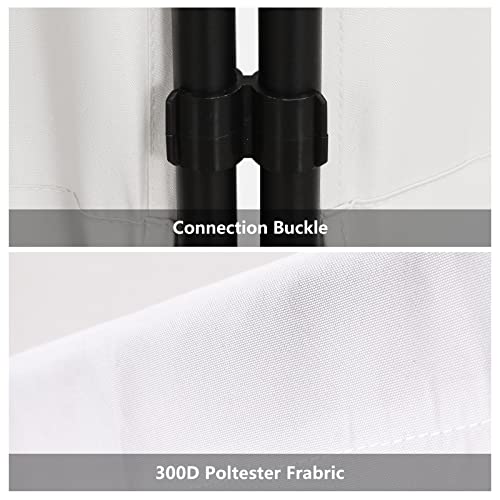 Black 6 Panel Folding Room Divider U668
