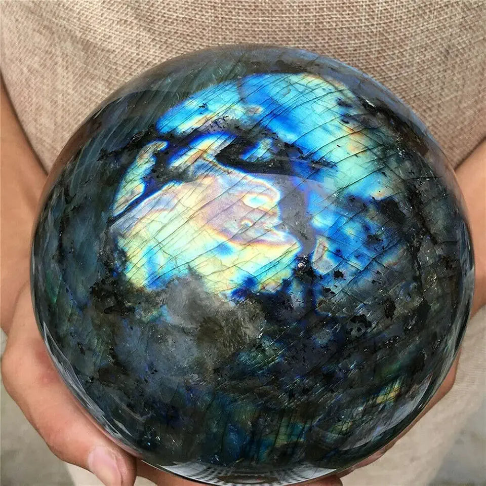 Labradorite Sphere Rock Quartz Crystal Ball A184
