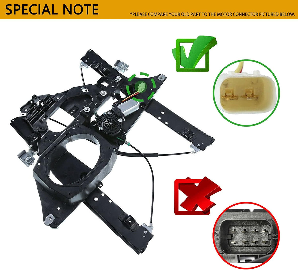 Power Window Regulator with Motor X147