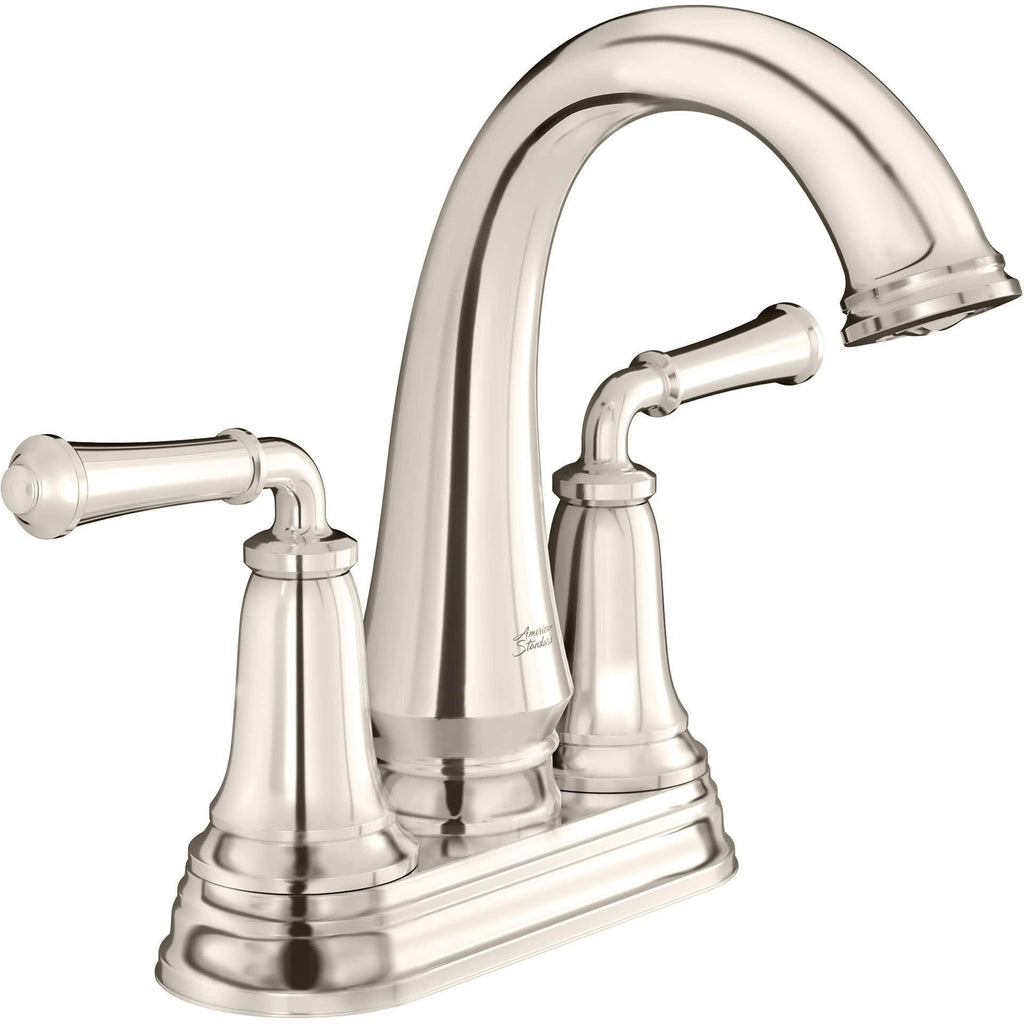 Polished Nickel Centerset Bathroom Faucet with Pop-Up Drain P99095