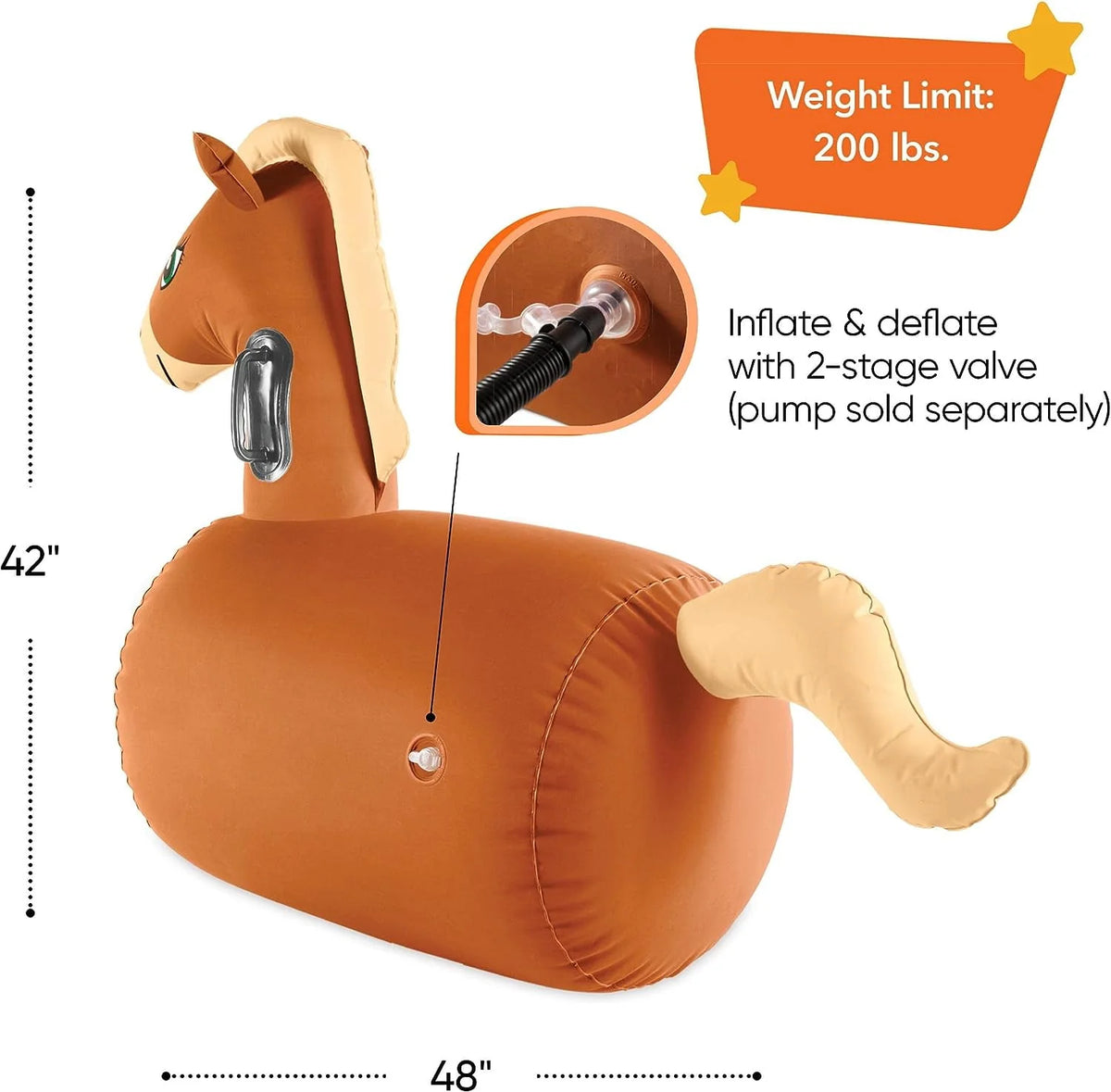 Inflatable Bouncy Horse Set of 2 O6194