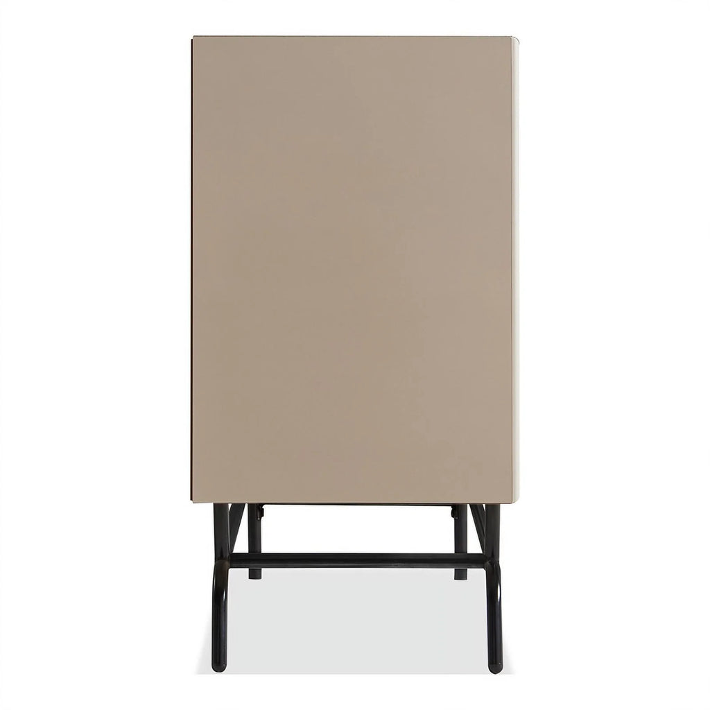 Light Taupe and Black Wood Buffet X6795