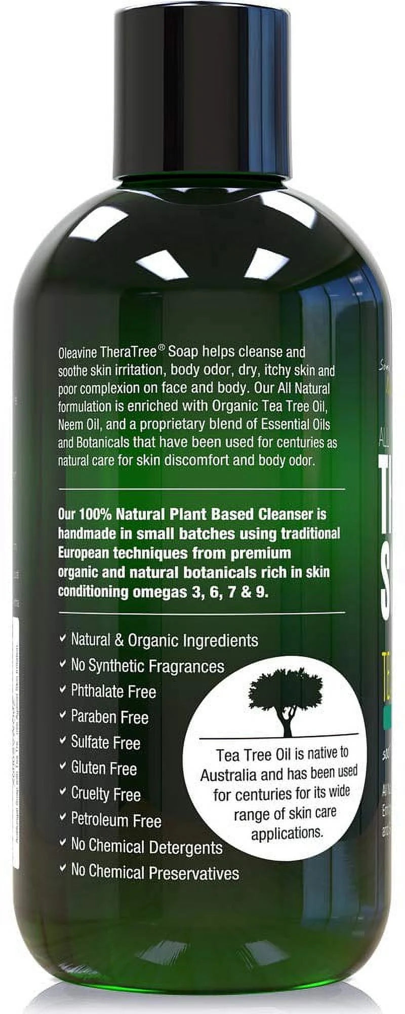 Tea Tree Oil and Neem Oil Soap 12oz V33848
