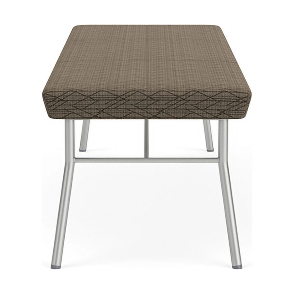 Brown 3-Seat Fabric Reception Bench P7686