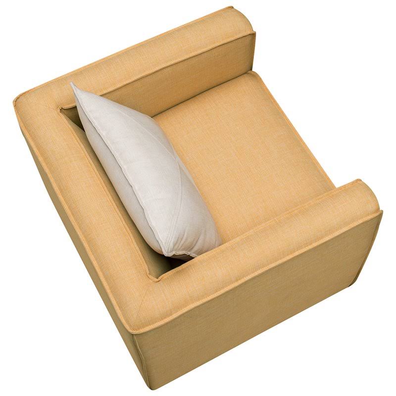 Yellow Fabric Accent Chair I669276