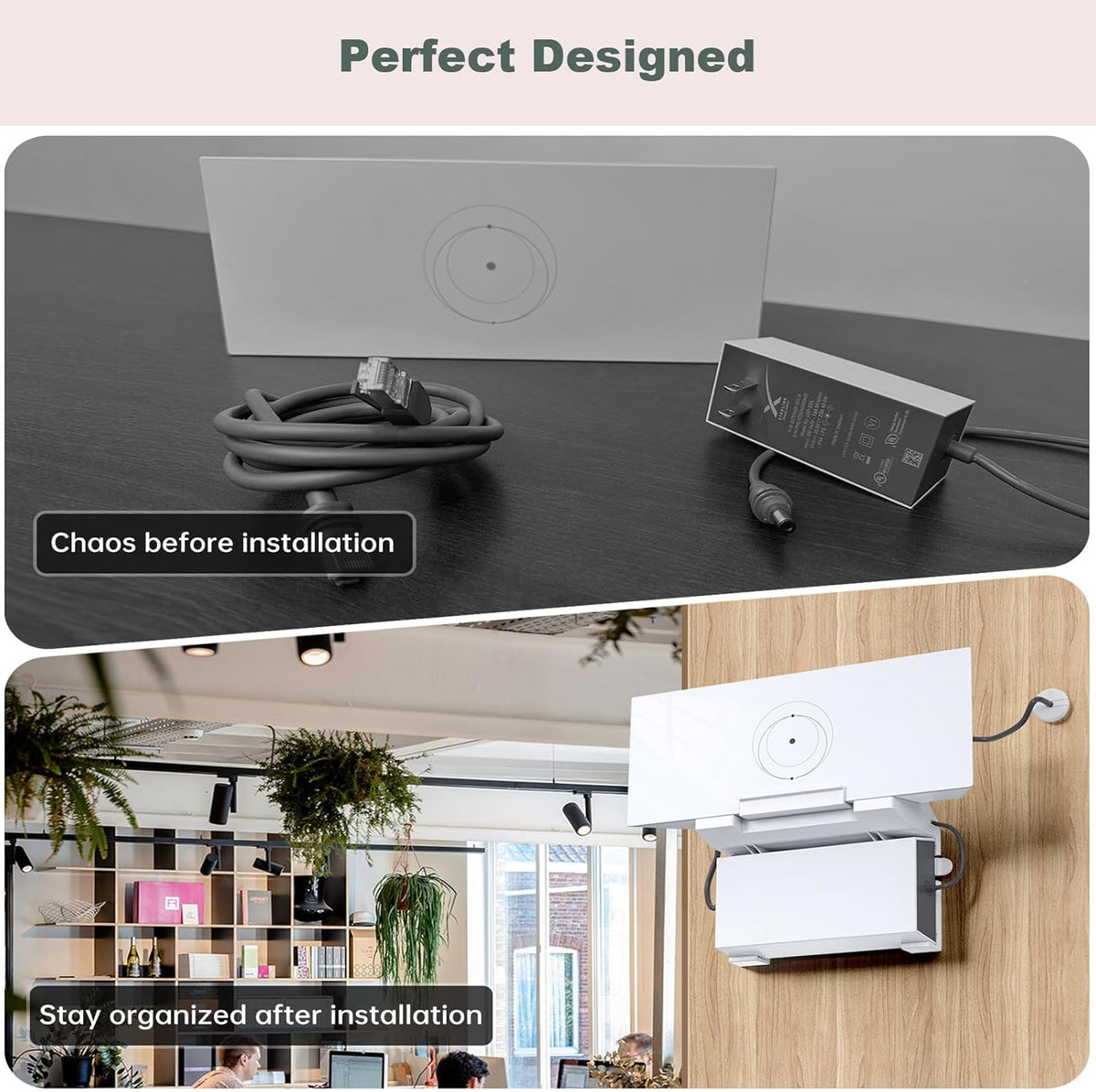 2 in 1 Wall Mount for Starlink Gen 3 Mesh Router and Power X12192