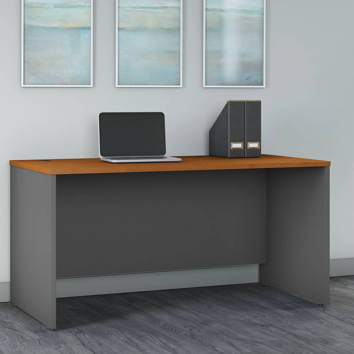 Office Desk in Natural Cherry Engineered Wood T85990
