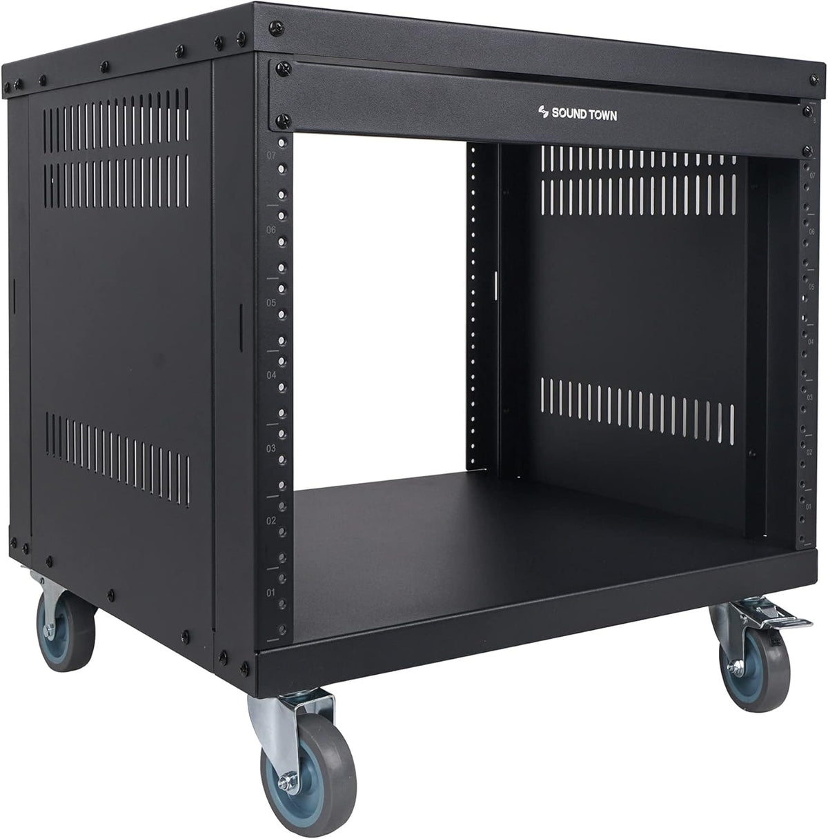 8U Steel Rack with Locking Casters D97970