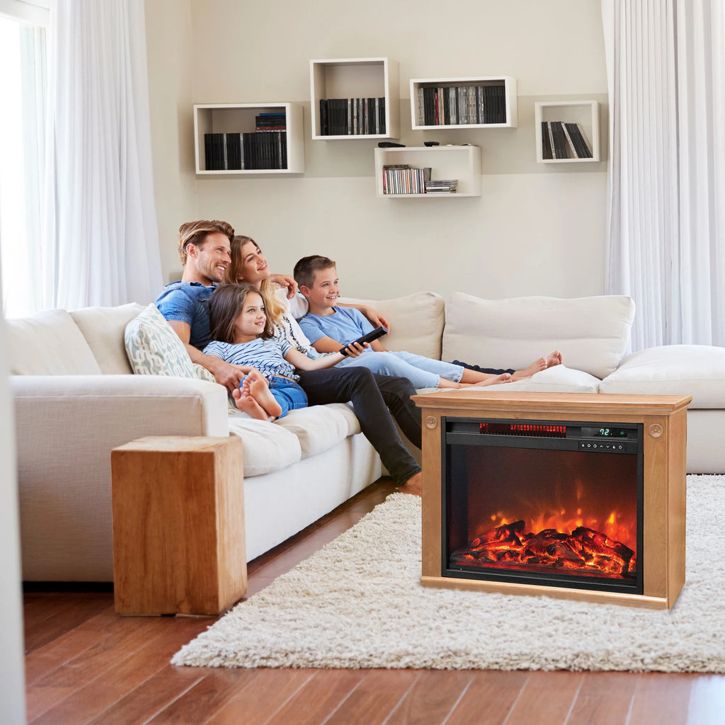 1500W Portable Electric Infrared Quartz Indoor Fireplace F162298