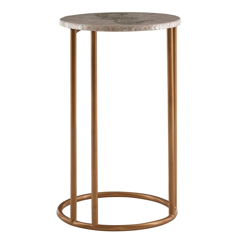 Gold Metal Accent C Table Z1131