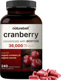 Cranberry Pills 36,000mg with Acerola, 240 Veggie Capsules M321728