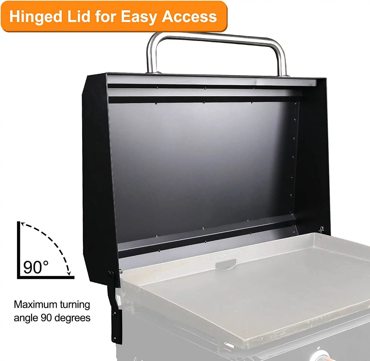 Hinged Lid for 28 inch Griddle A386857
