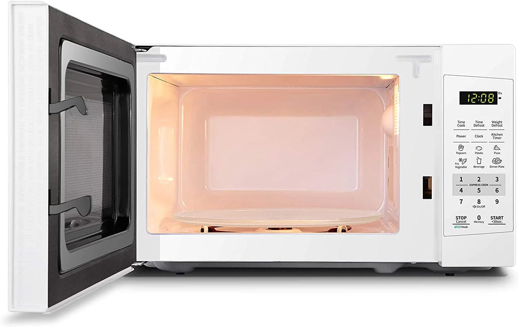 0.7 Cu Ft 700W Pearl White Countertop Microwave Oven Y864