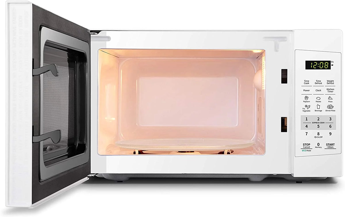 0.7 Cu Ft 700W Pearl White Countertop Microwave Oven Y864
