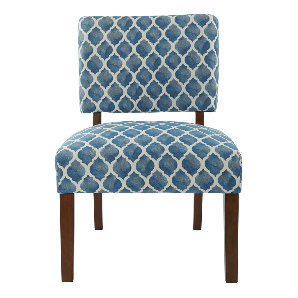 Harbor Blue Fabric Table and Two Chairs V1083