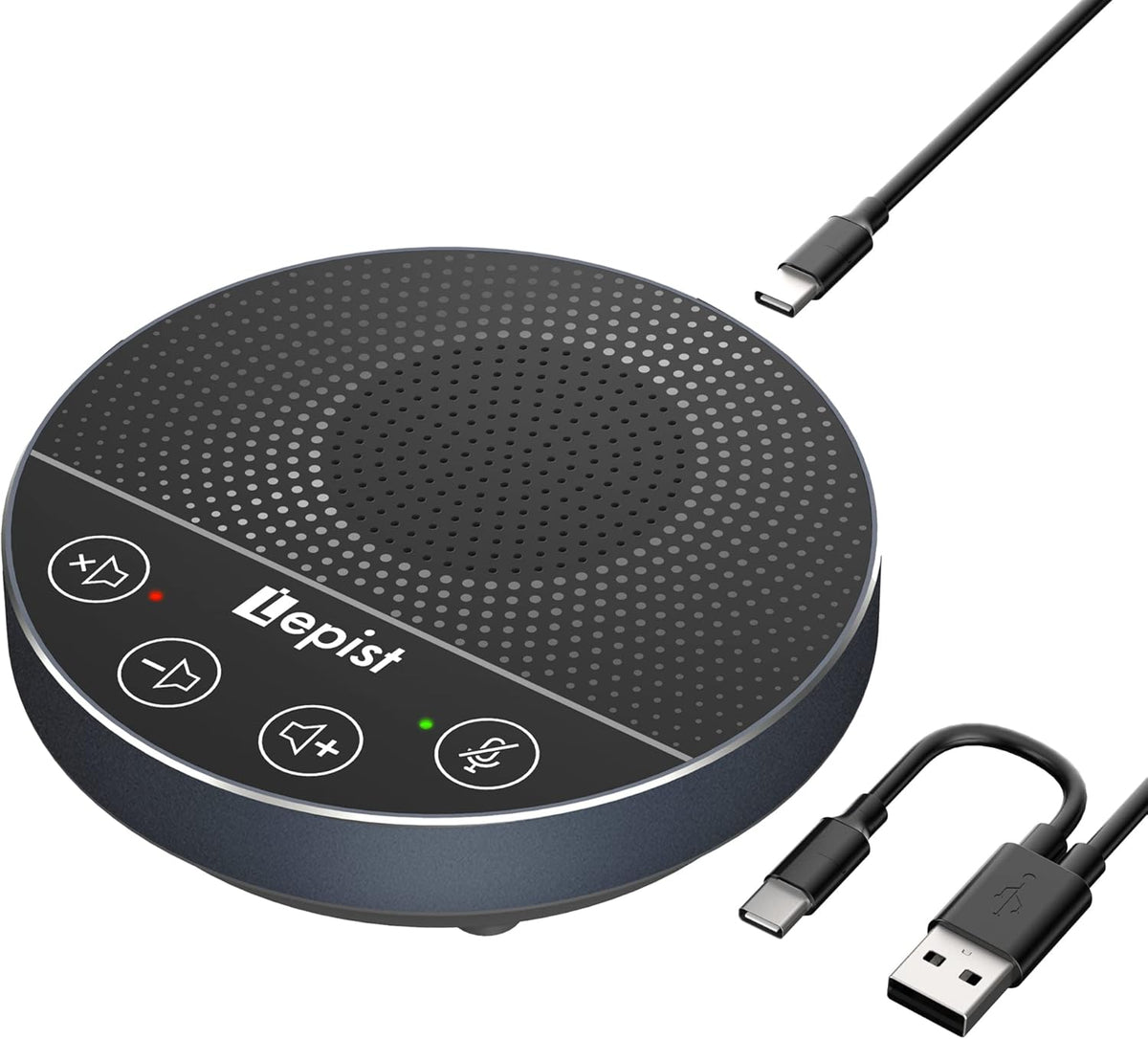 USB Speakerphone with Microphone, 360° Voice Pickup N4316