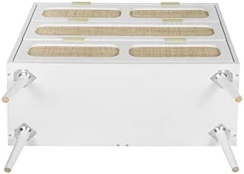 3 Drawer Rattan Wood Dresser I388288