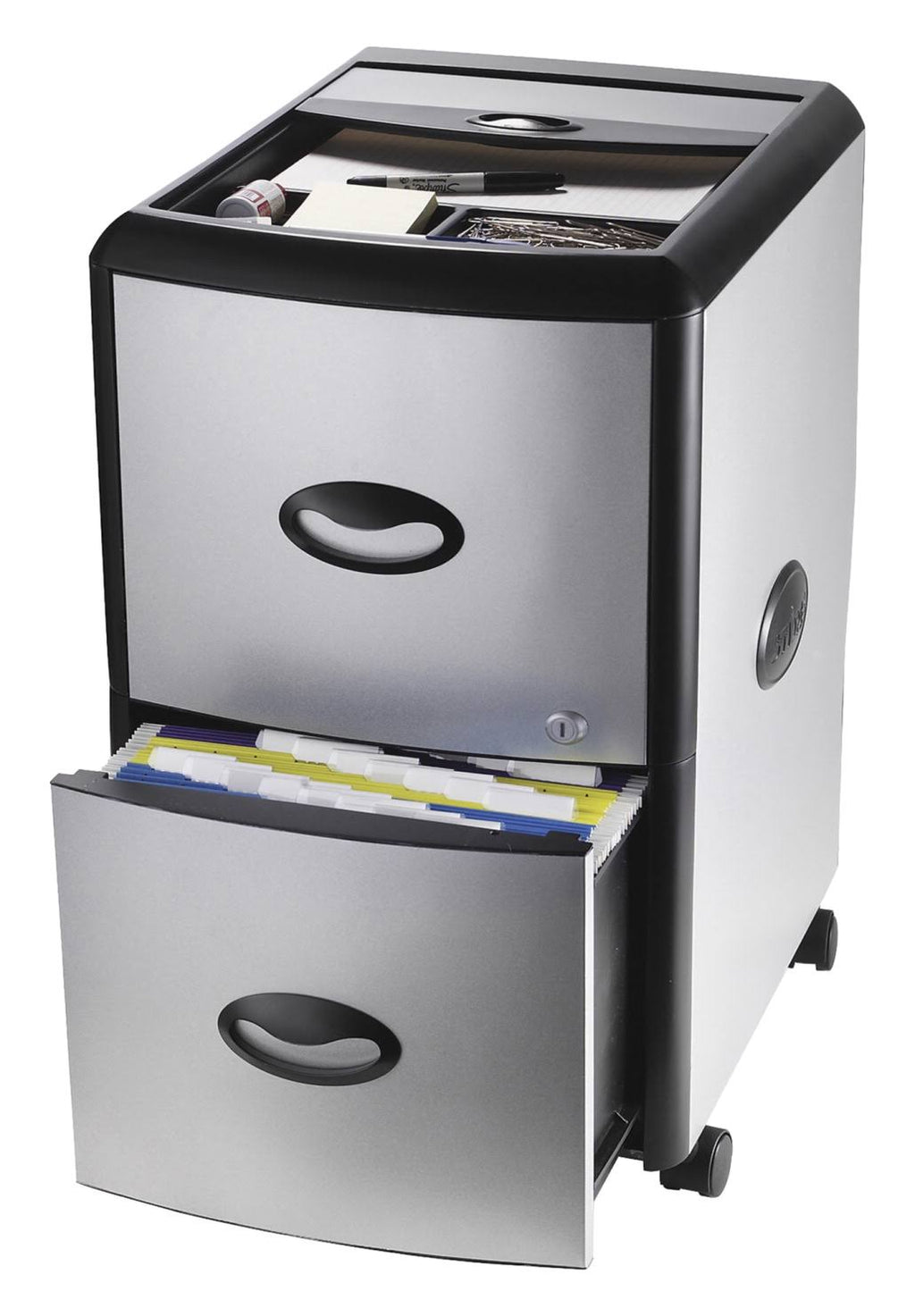 Mobile Filing Cabinet with Metal Siding B62623